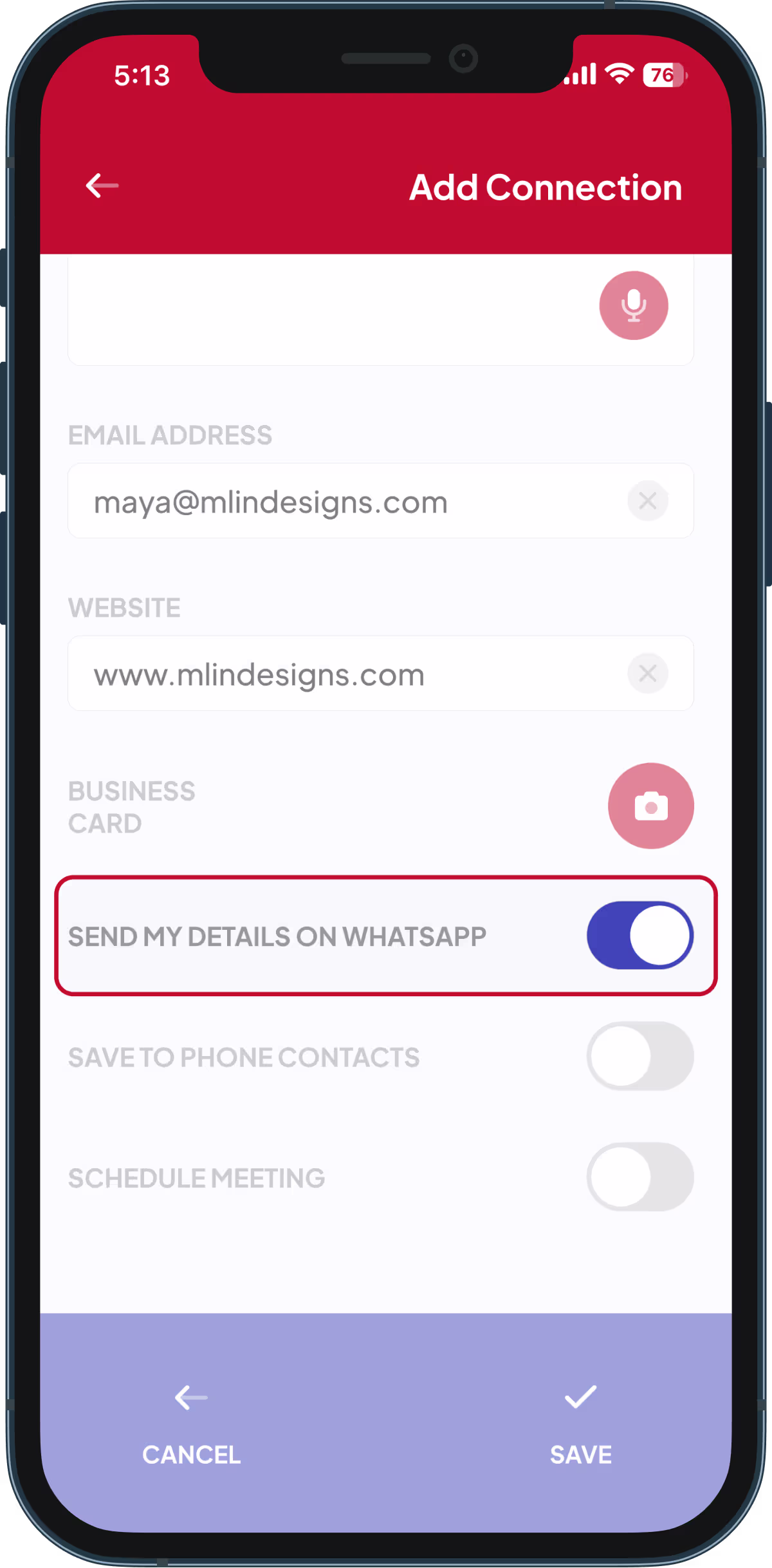 Instant Exchange in the Spinnect app