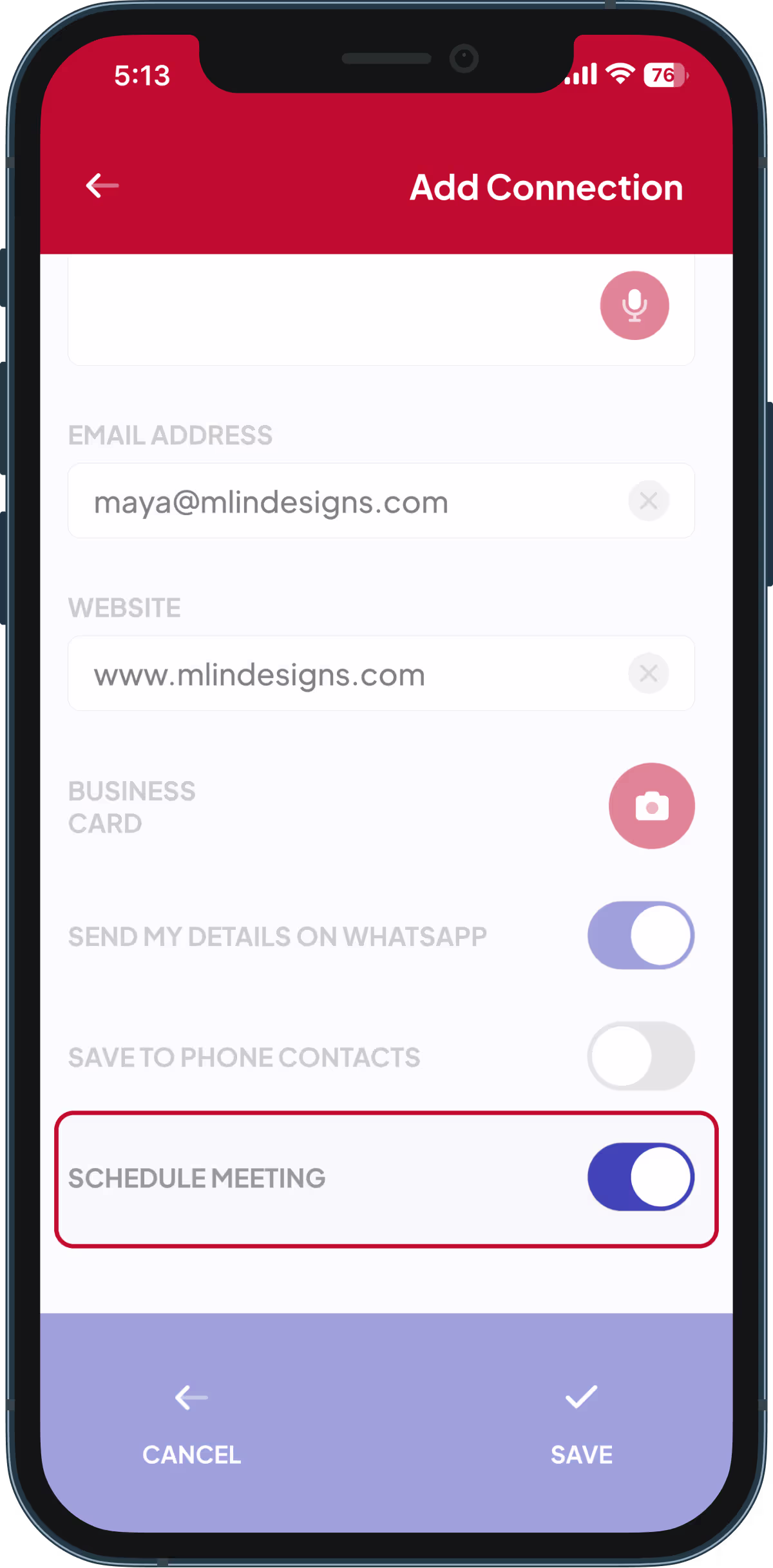 Schedule Meetings in the Spinnect app